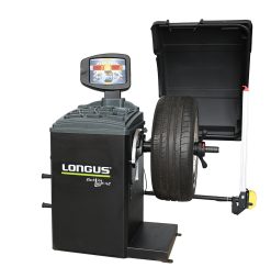 Die Wuchtmaschine für Räder LWM-48 von Longus hat zahlreiche Auswuchtprogramme.